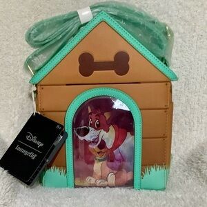 Loungefly 3D Disney Dogs Brown and Green Doghouse Backpack